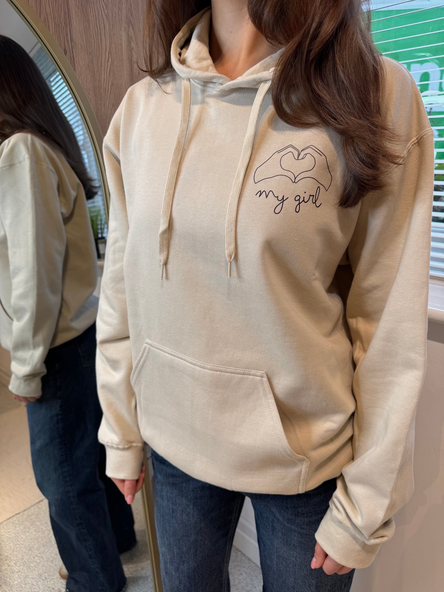 My Girl - Sand Hooded Jumper