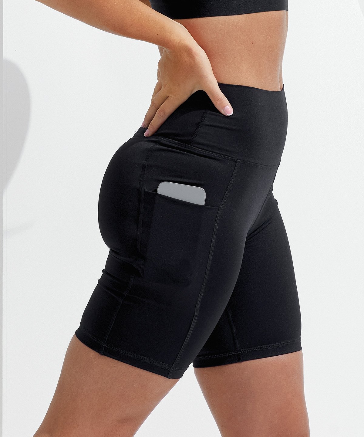Black Womens Legging Shorts