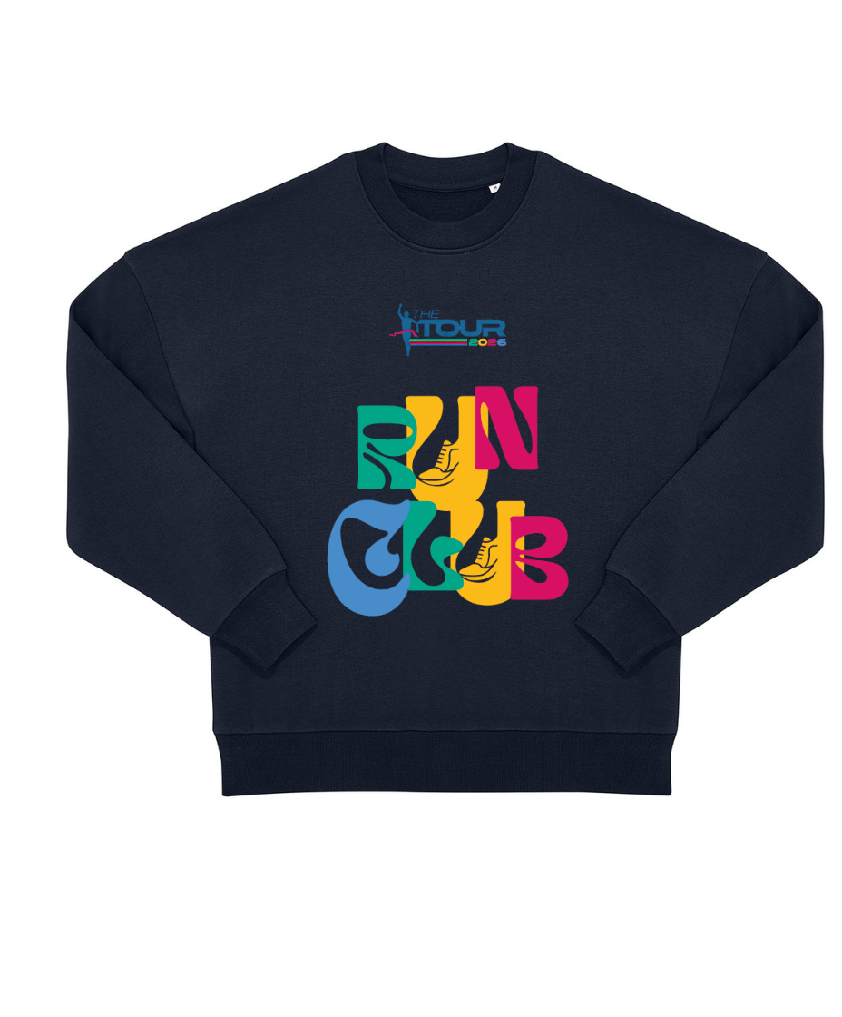 Navy Blue Crew Neck Tour Sweatshirt