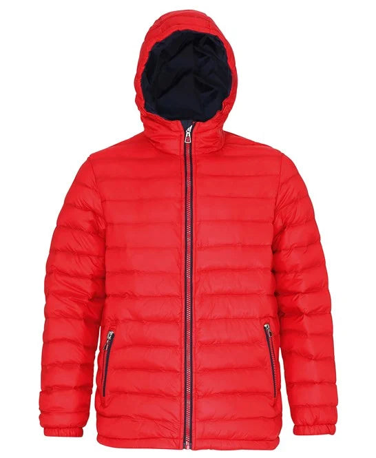 Men's Padded Jacket - Red/Navy