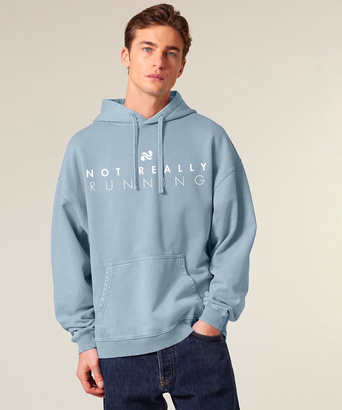 Blue After Race Hoody - Not Really Running