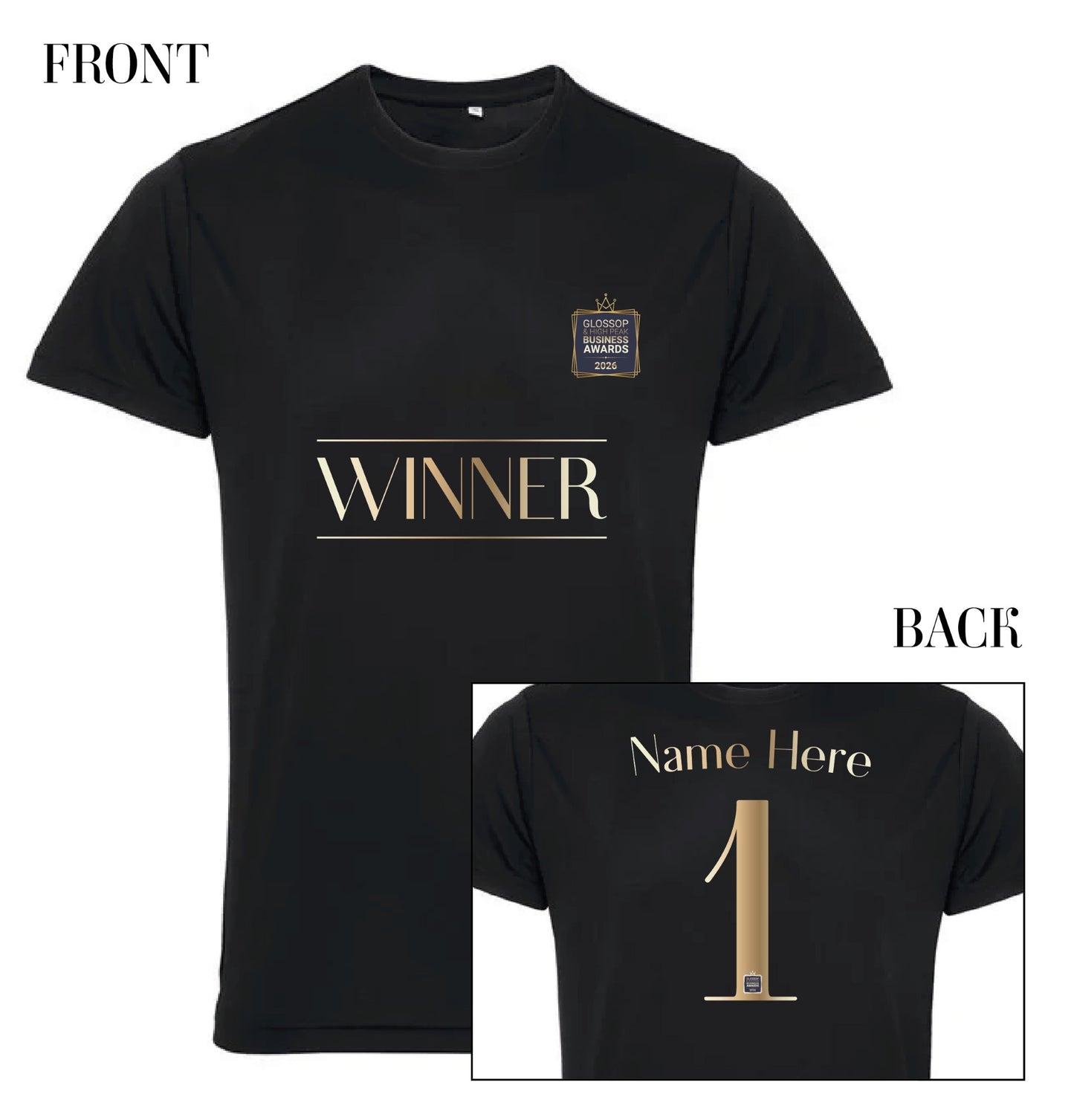 Glossop Business Awards - Personalised Business Tshirt