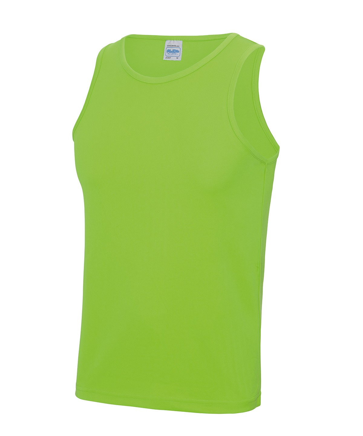Electric Green Mens Running Vest