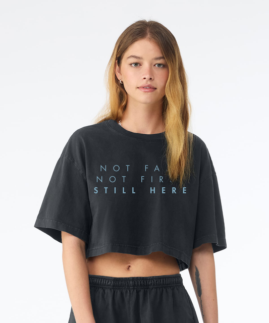 Women's Cropped After-Run Shirt - Not Really Running