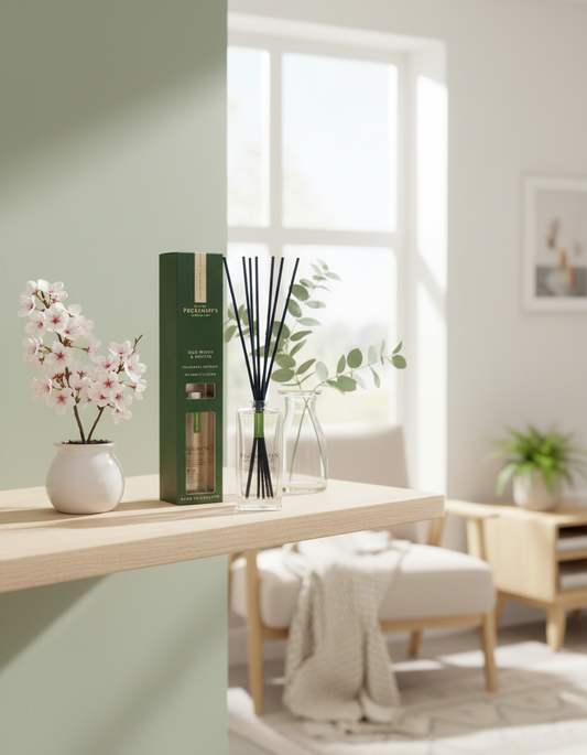 Pecksniff's Fragrance Reed Diffuser - Oud Wood & Vetiver