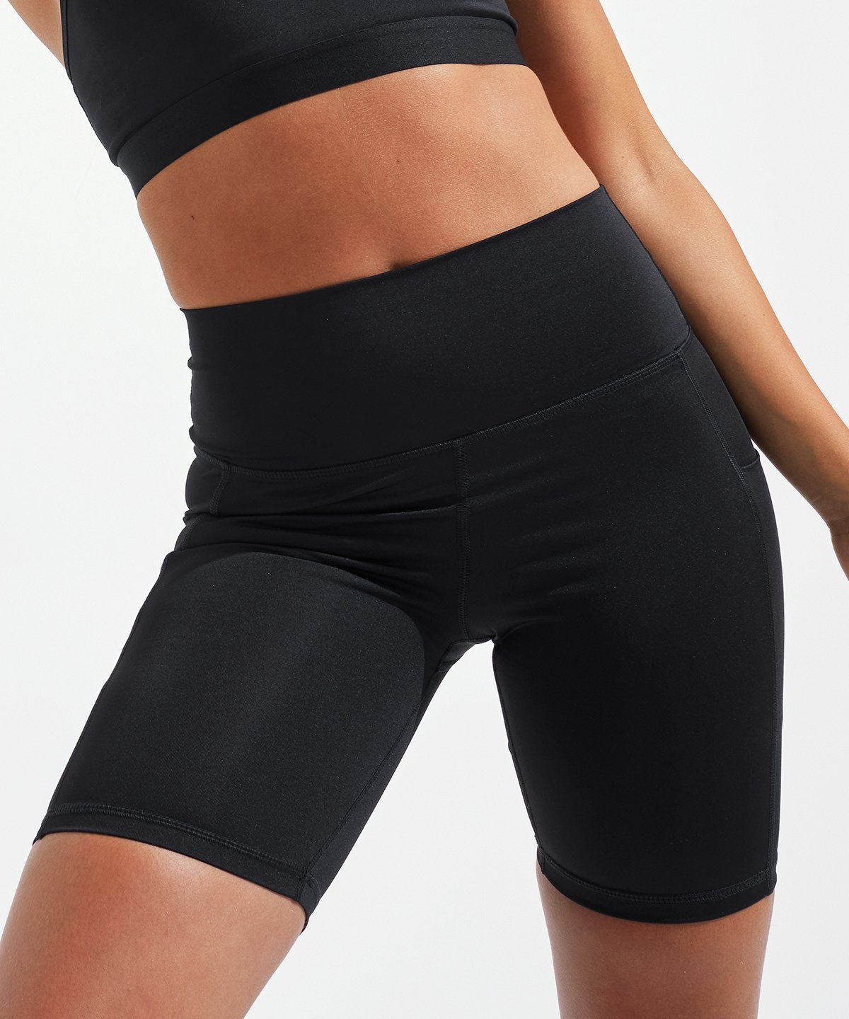 Black Womens Legging Shorts