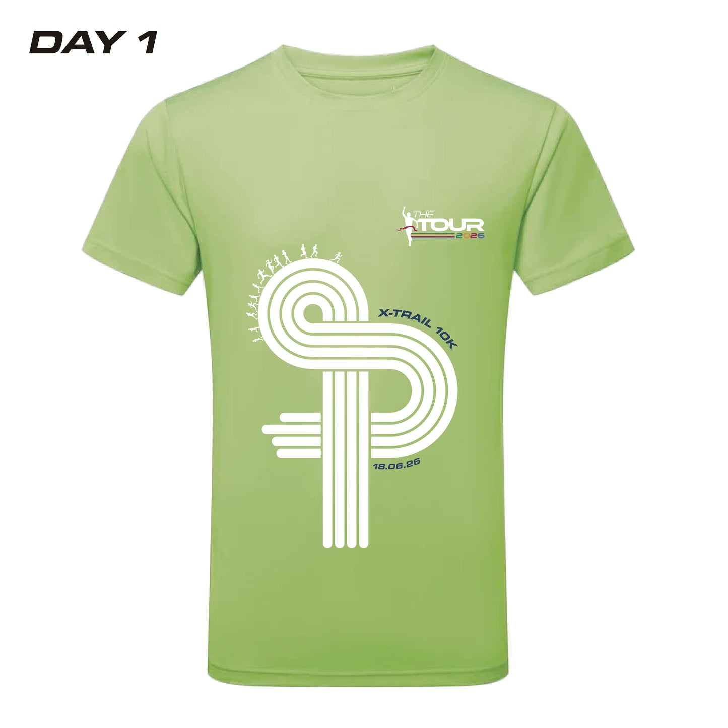 Tour Day 1 Tshirt - X-Trail 10K