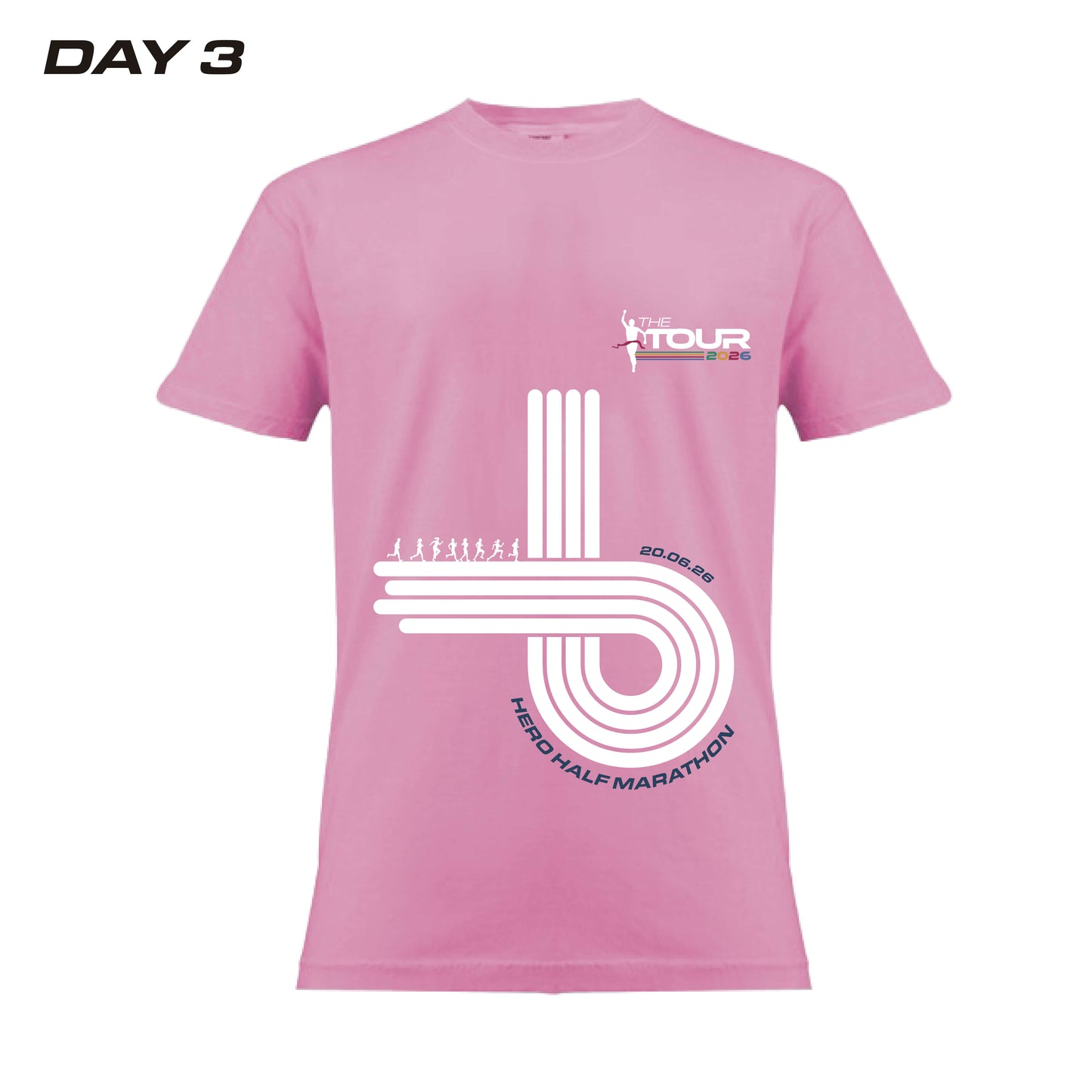 Tour Day 3 Tshirt - Hero Half Marathon