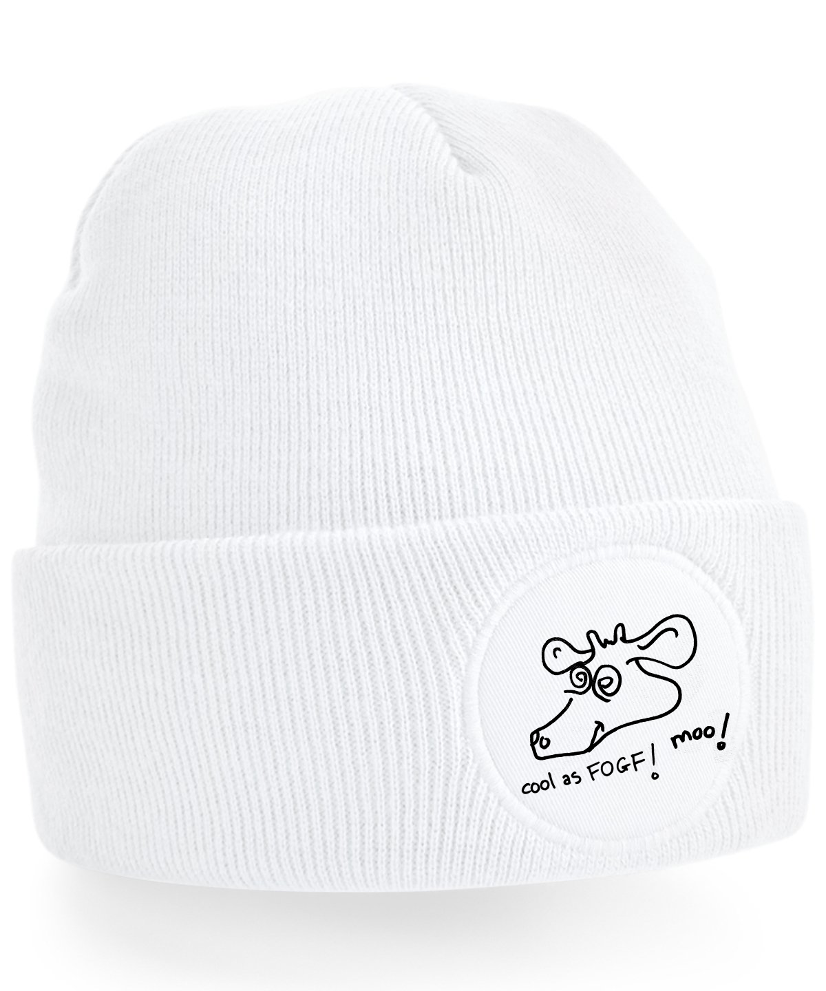 Fields of Gold Clint Boon Moose Beanie White