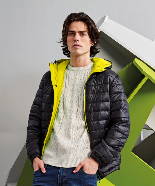 Men's Padded Jacket - Black/Yellow