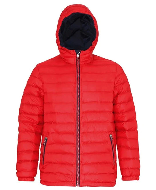 Men's Padded Jacket - Red/Navy