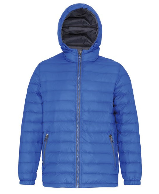 Men's Padded Jacket - Blue/Grey