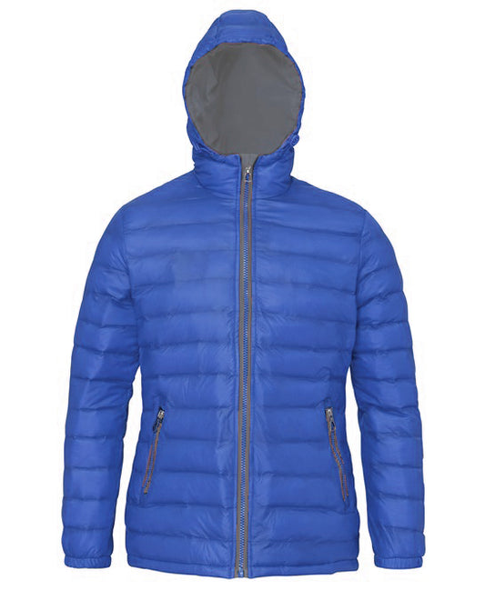 Women's Padded Jacket - Blue/Grey