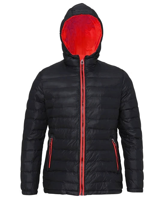 Women's Padded Jacket - Black/Red
