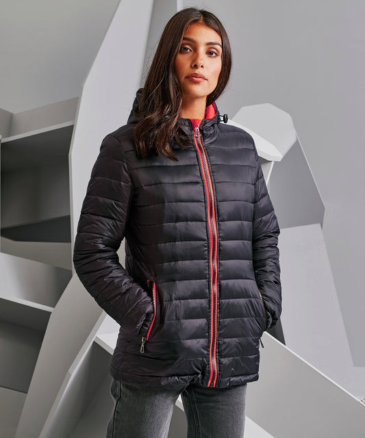 Women's Padded Jacket - Black/Red